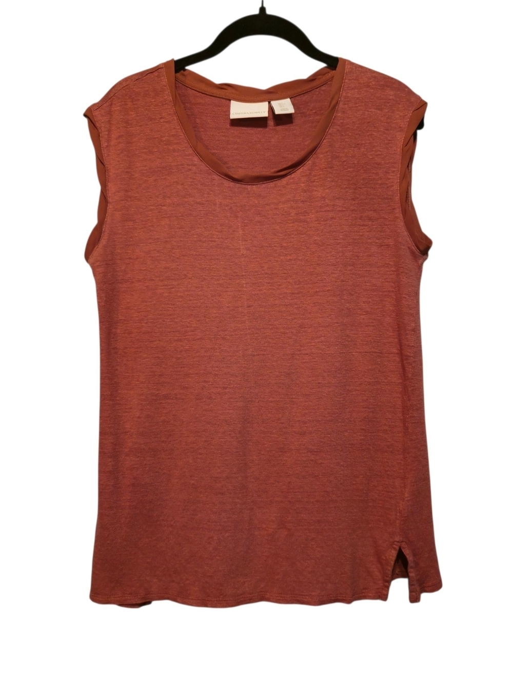 Cynthia Rowley Sleeveless Tank Top - Rusty Rose